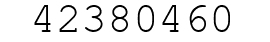 Number 42380460.