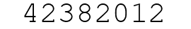 Number 42382012.