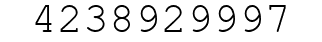 Number 4238929997.