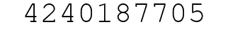 Number 4240187705.