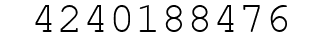 Number 4240188476.