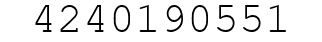Number 4240190551.