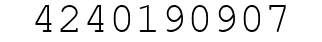 Number 4240190907.