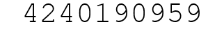 Number 4240190959.