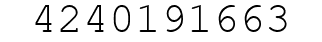 Number 4240191663.