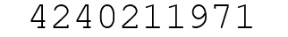 Number 4240211971.
