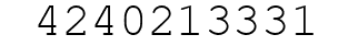 Number 4240213331.