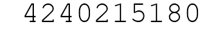 Number 4240215180.
