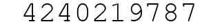 Number 4240219787.