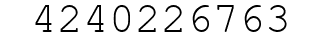 Number 4240226763.