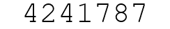 Number 4241787.