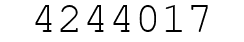Number 4244017.