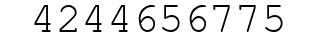 Number 4244656775.