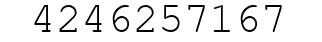Number 4246257167.