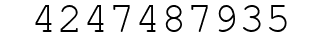 Number 4247487935.