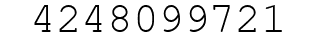 Number 4248099721.
