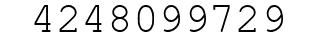 Number 4248099729.