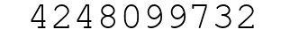 Number 4248099732.