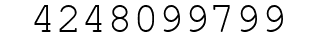 Number 4248099799.