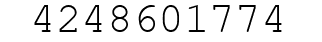 Number 4248601774.