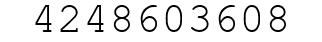 Number 4248603608.
