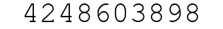Number 4248603898.