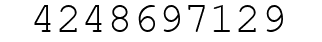 Number 4248697129.