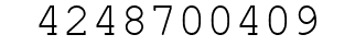 Number 4248700409.