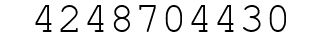Number 4248704430.