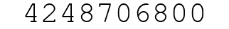 Number 4248706800.