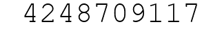 Number 4248709117.