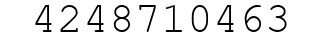Number 4248710463.