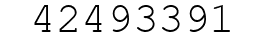 Number 42493391.