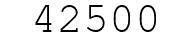 Number 42500.
