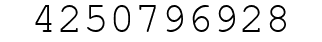 Number 4250796928.