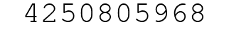Number 4250805968.
