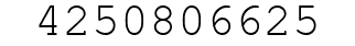 Number 4250806625.