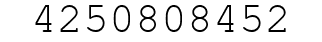 Number 4250808452.
