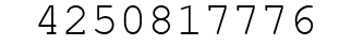 Number 4250817776.