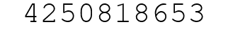 Number 4250818653.