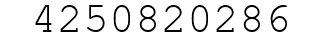 Number 4250820286.
