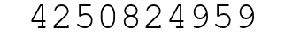 Number 4250824959.