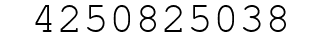 Number 4250825038.
