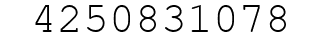 Number 4250831078.