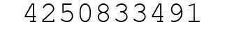 Number 4250833491.