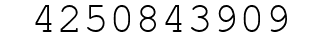 Number 4250843909.