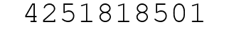 Number 4251818501.