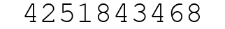 Number 4251843468.