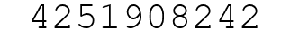 Number 4251908242.