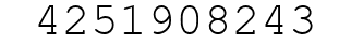 Number 4251908243.